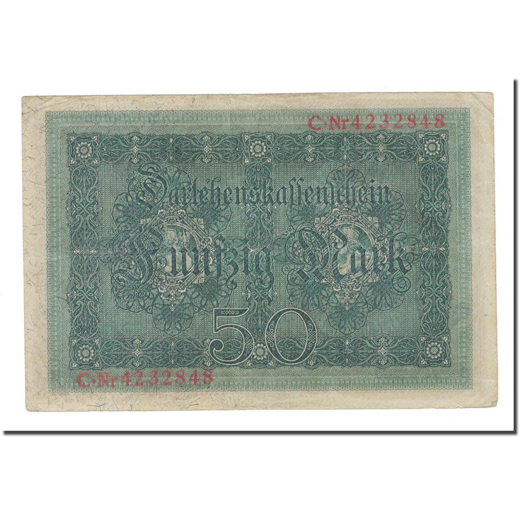 Banknote, Germany, 50 Mark, 1914, 1914-08-05, KM:49b, VF(30-35)