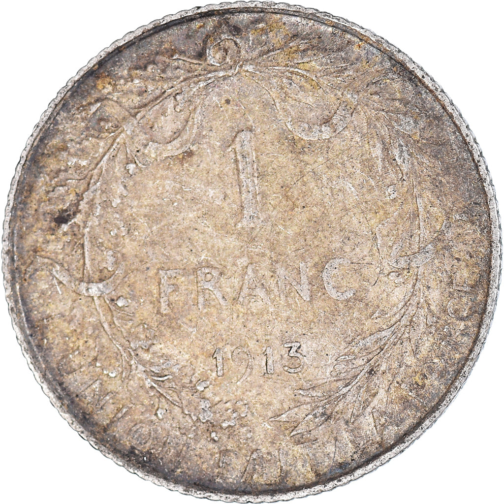 Monnaie, Belgique, Franc, 1913