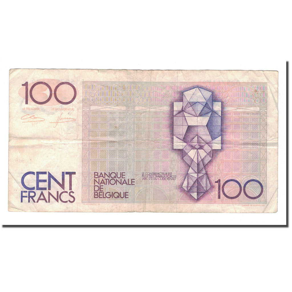 Billet, Belgique, 100 Francs, Undated (1982-94), KM:142a, TB