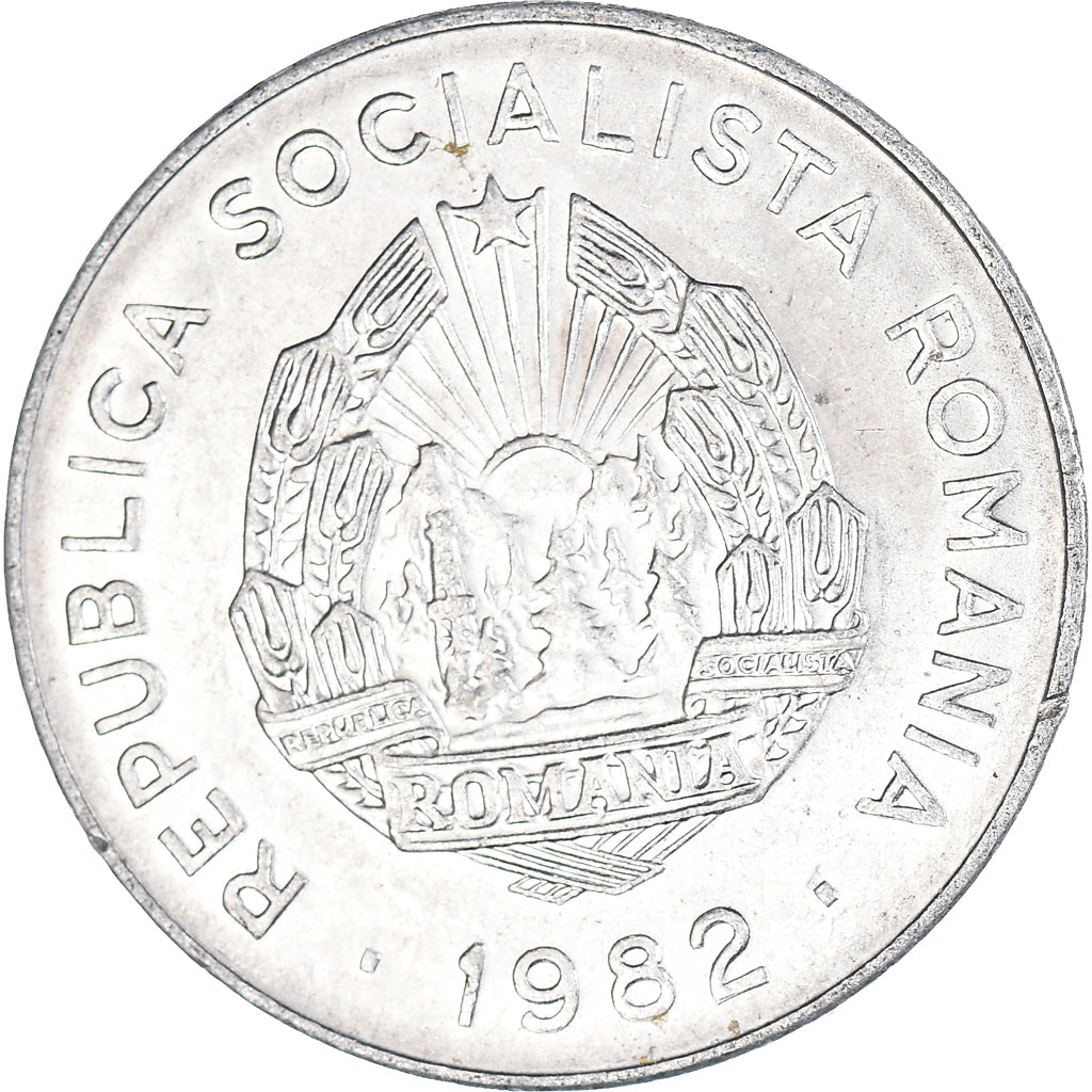 Moneda, Rumanía, 25 Bani, 1982
