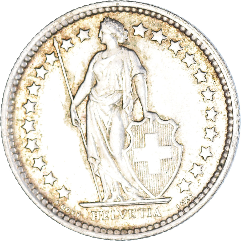 Moneda, Suiza, 1/2 Franc, 1960