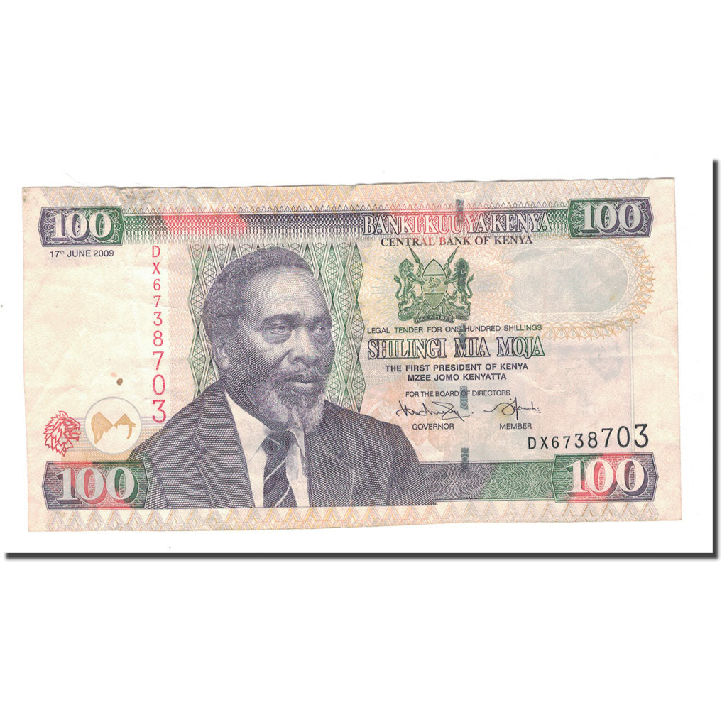 Banknot, Kenia, 100 Shillings, KM:48d, EF(40-45)