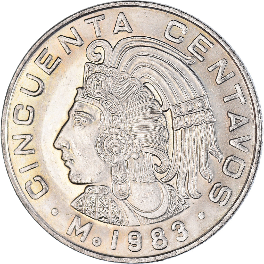 Coin, Mexico, 50 Centavos, 1983