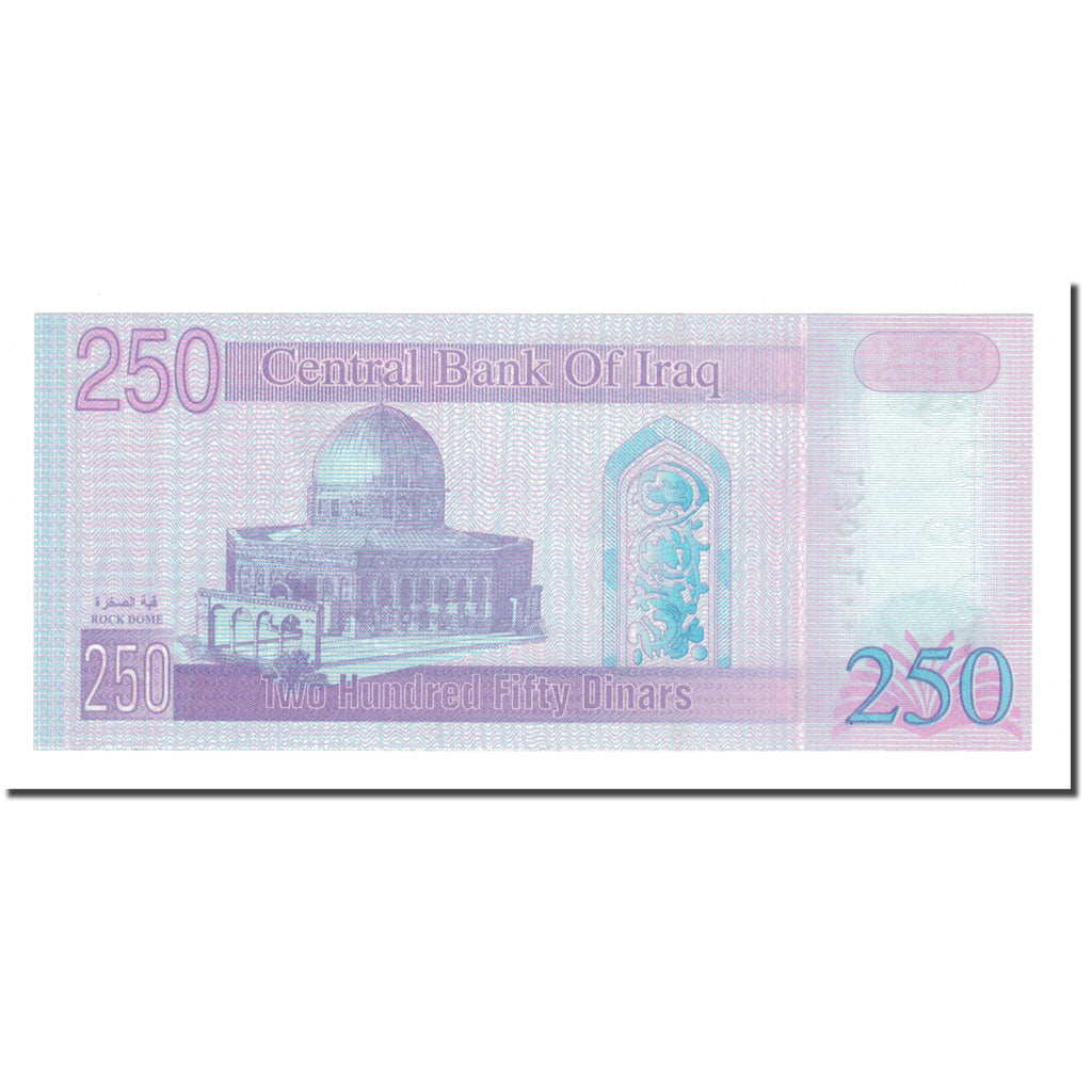 Billete, 250 Dinars, 2002/AH1422, Iraq, KM:88, UNC