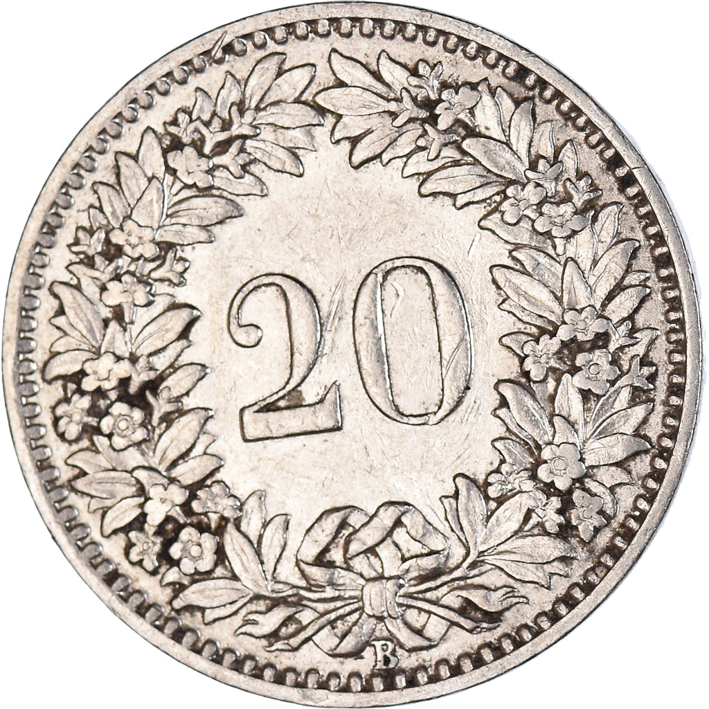 Moneda, Suiza, 20 Rappen, 1924