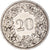 Moneda, Suiza, 20 Rappen, 1924