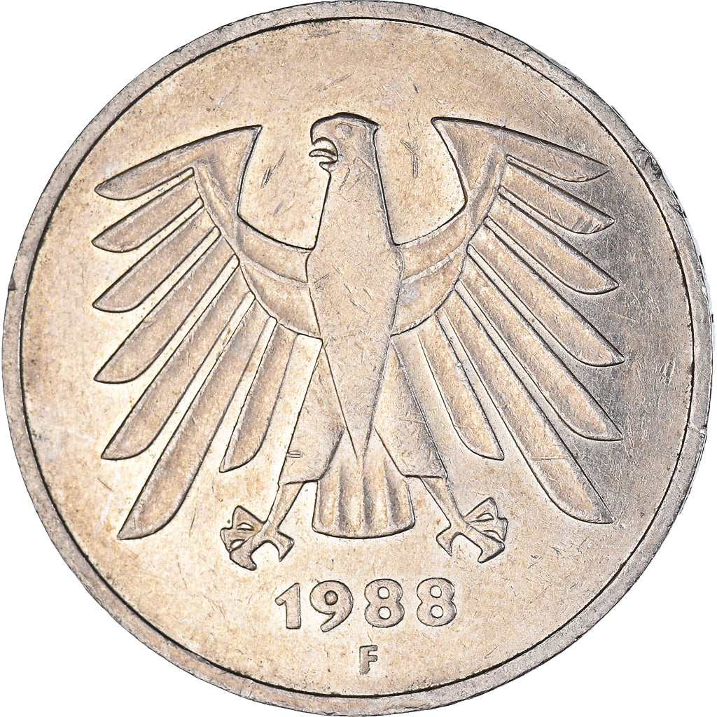 Moneda, Alemania, 5 Mark, 1988