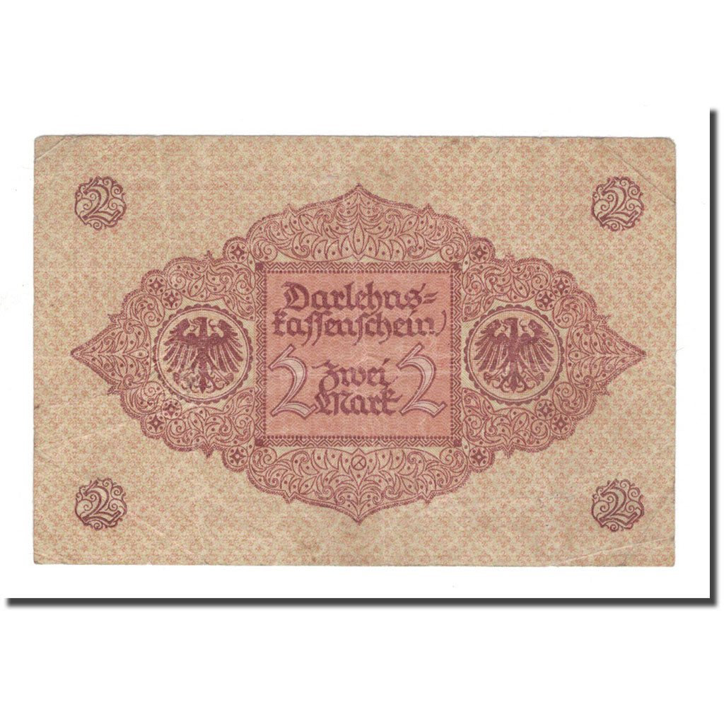 Banconote, Germania, 2 Mark, 1920, 1920-03-01, KM:59, MB+