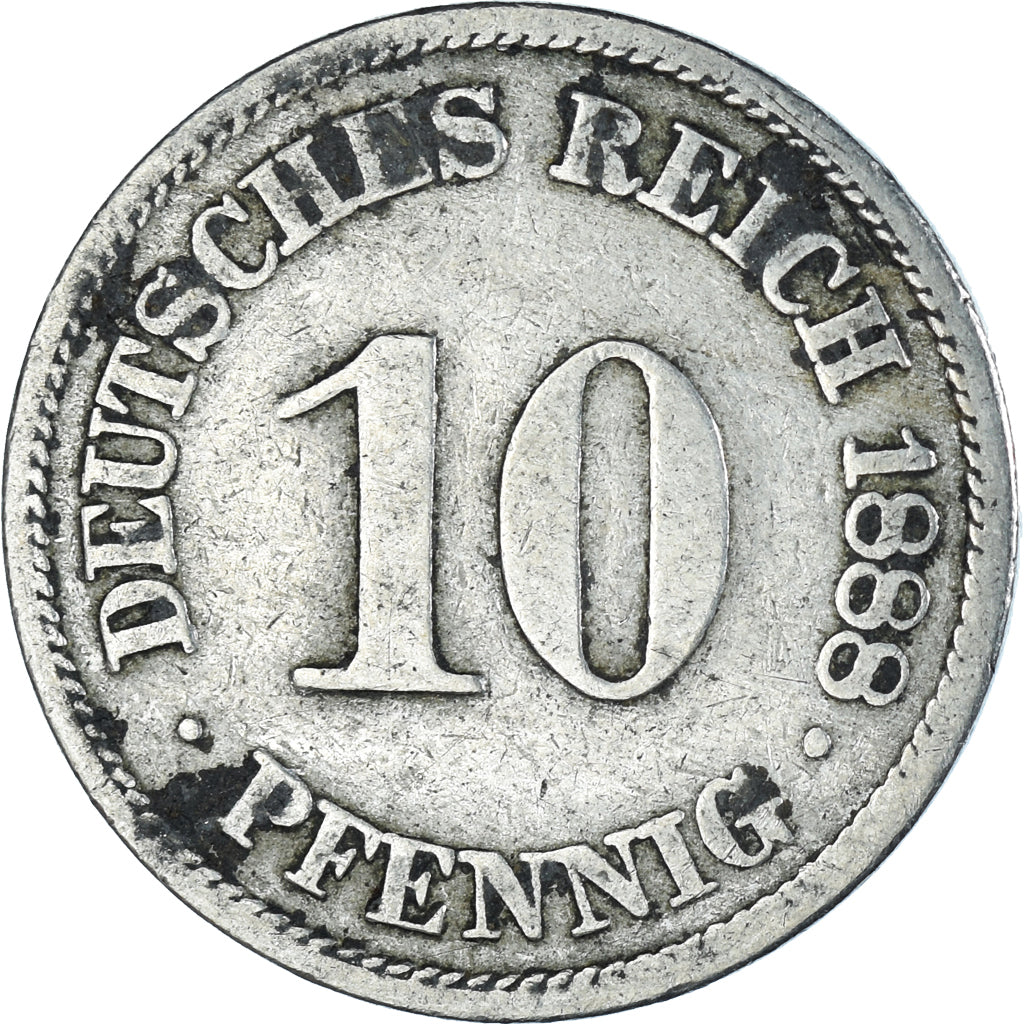 Munten, Duitsland, 10 Pfennig, 1888