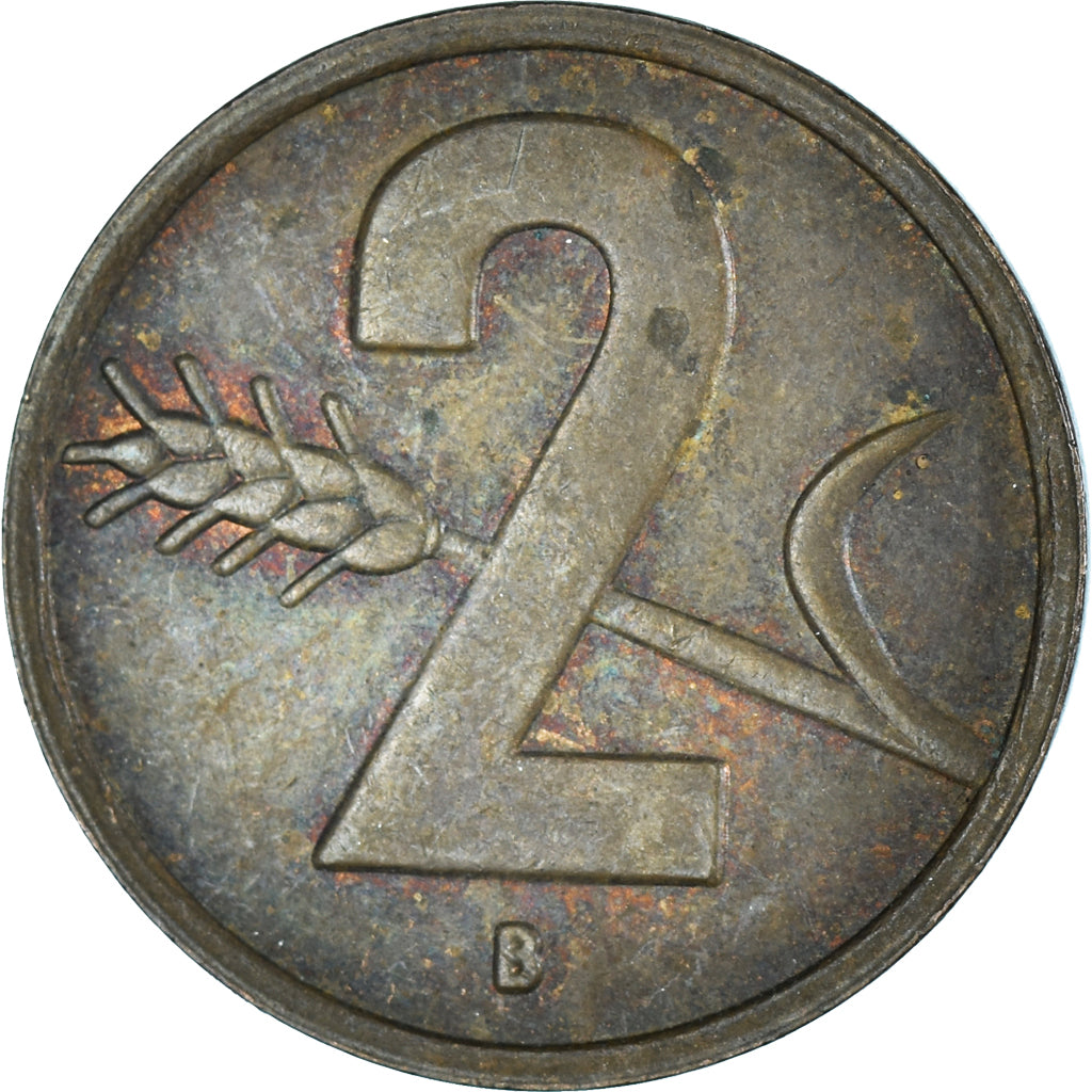 Moneda, Suiza, 2 Rappen, 1955