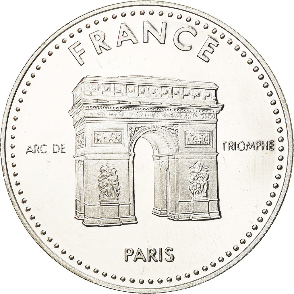 Francia, medalla, 50 Euro Essai, Europa, Arc de Triomphe, 1998, SC, Plata