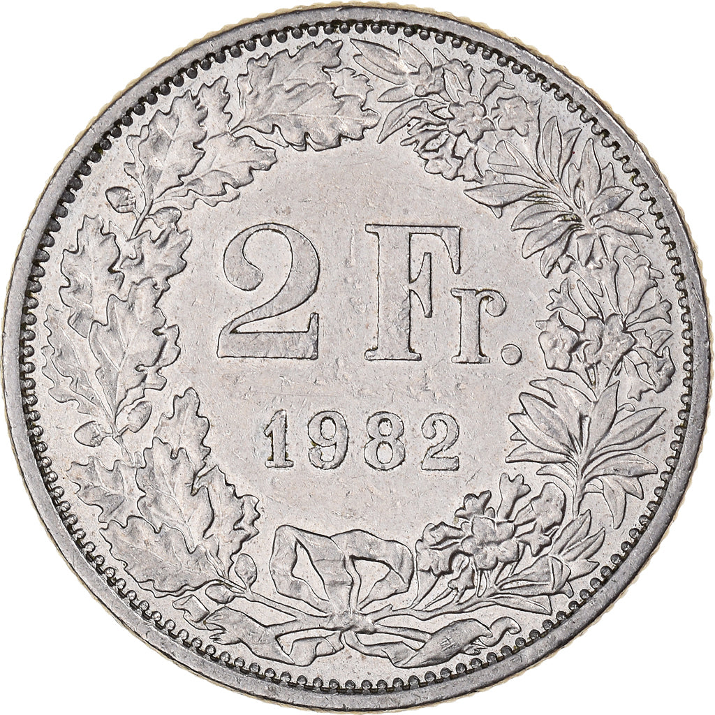 Moneta, Svizzera, 2 Francs, 1982