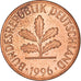 Münze, Deutschland, 2 Pfennig, 1996