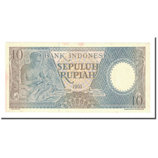 Banknote, Indonesia, 10 Rupiah, 1963, KM:89, AU(50-53)