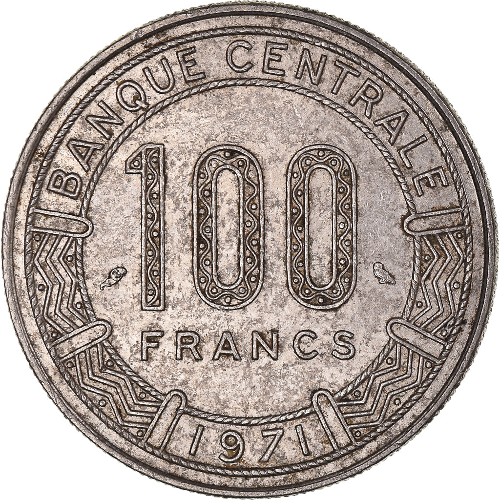 Monnaie, Cameroun, 100 Francs, 1971