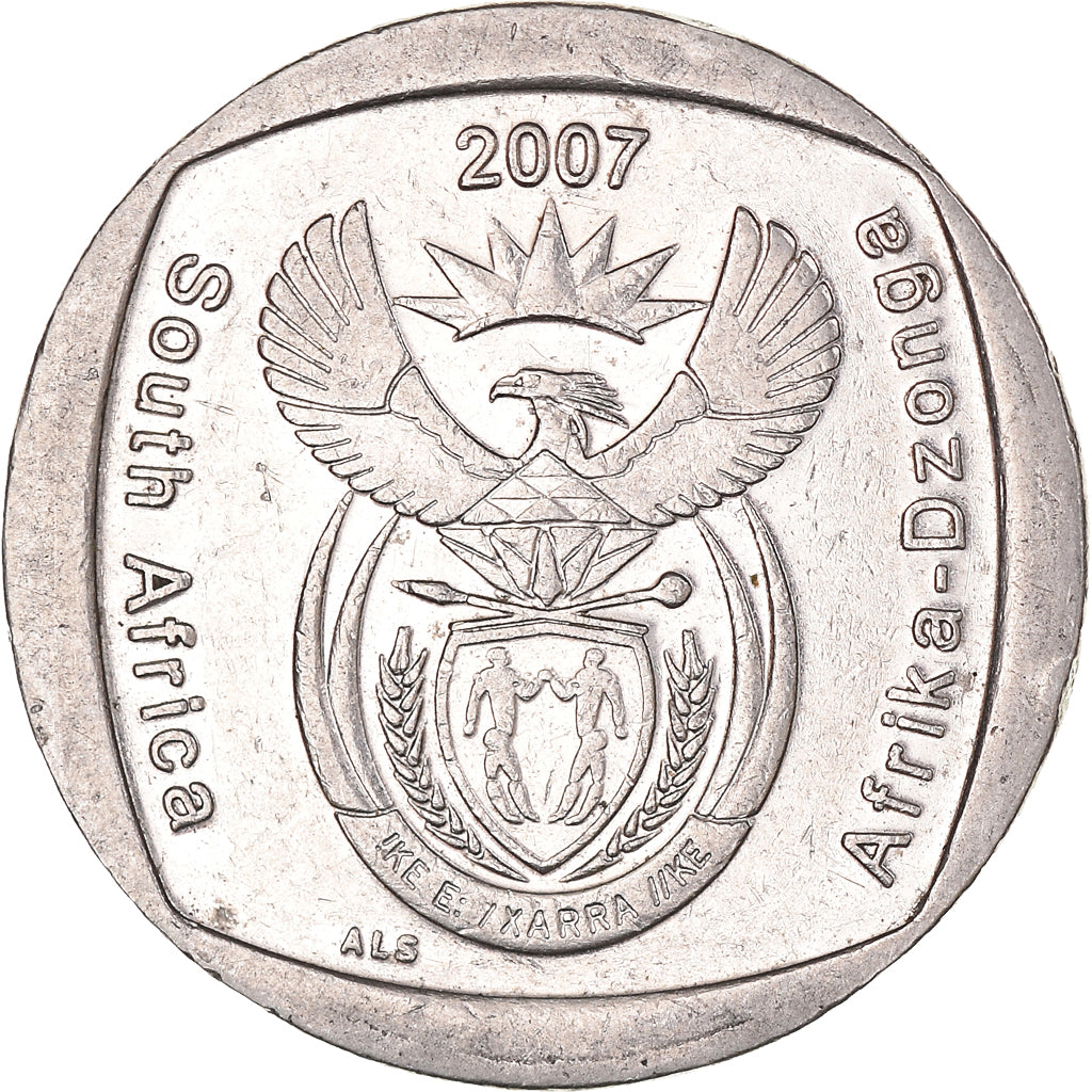 Monnaie, Afrique du Sud, 2 Rand, 2007