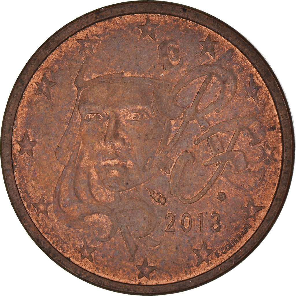 Francja, 5 Euro Cent, 2013, Miedź platerowana stalą, EF(40-45)
