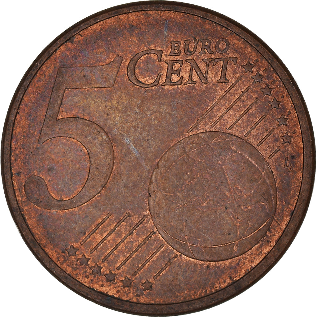 Francja, 5 Euro Cent, 2013, Miedź platerowana stalą, EF(40-45)