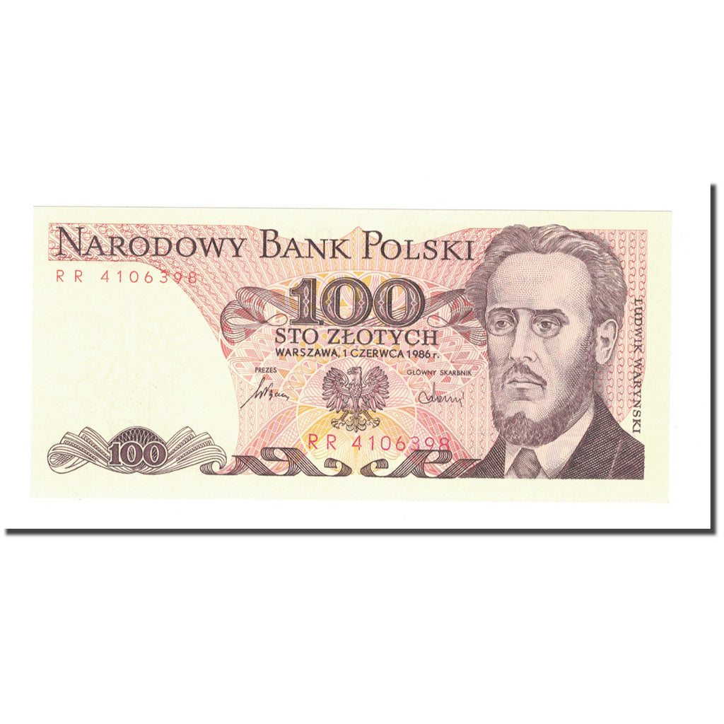 Banknote, Poland, 100 Zlotych, 1982, 1982-06-01, KM:143e, UNC(65-70)