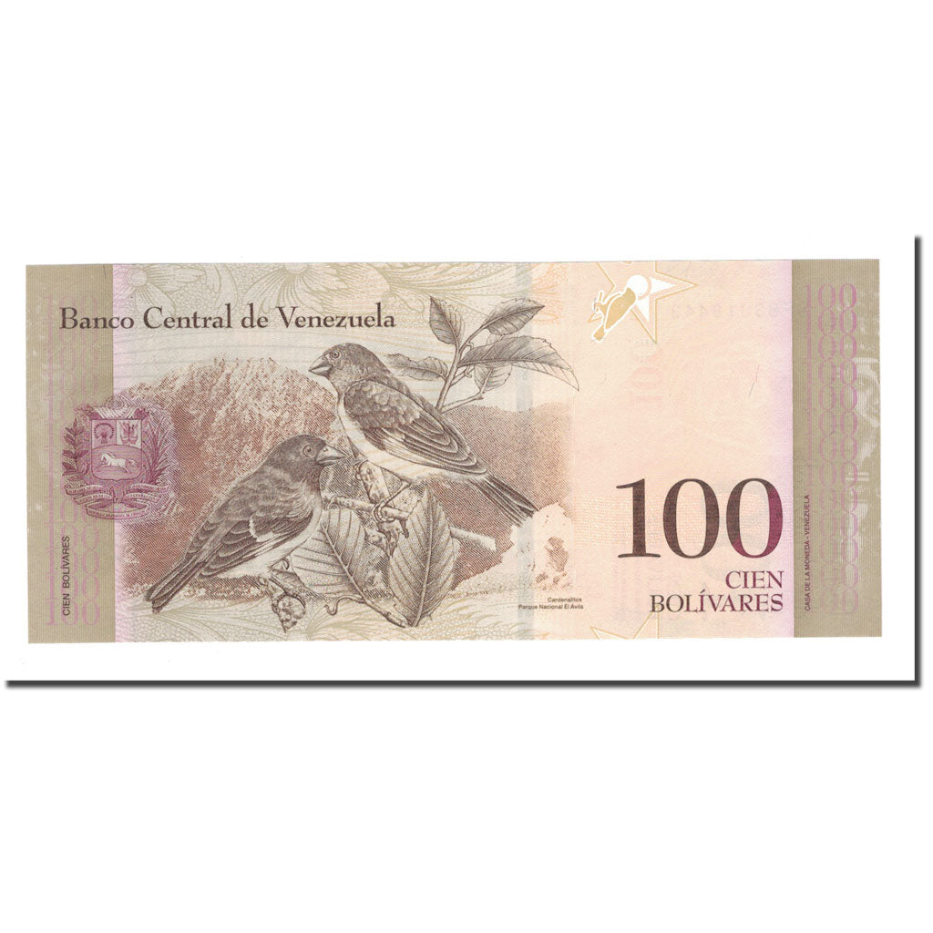 Billete, 100 Bolivares, 2015, Venezuela, 2015-06-23, UNC