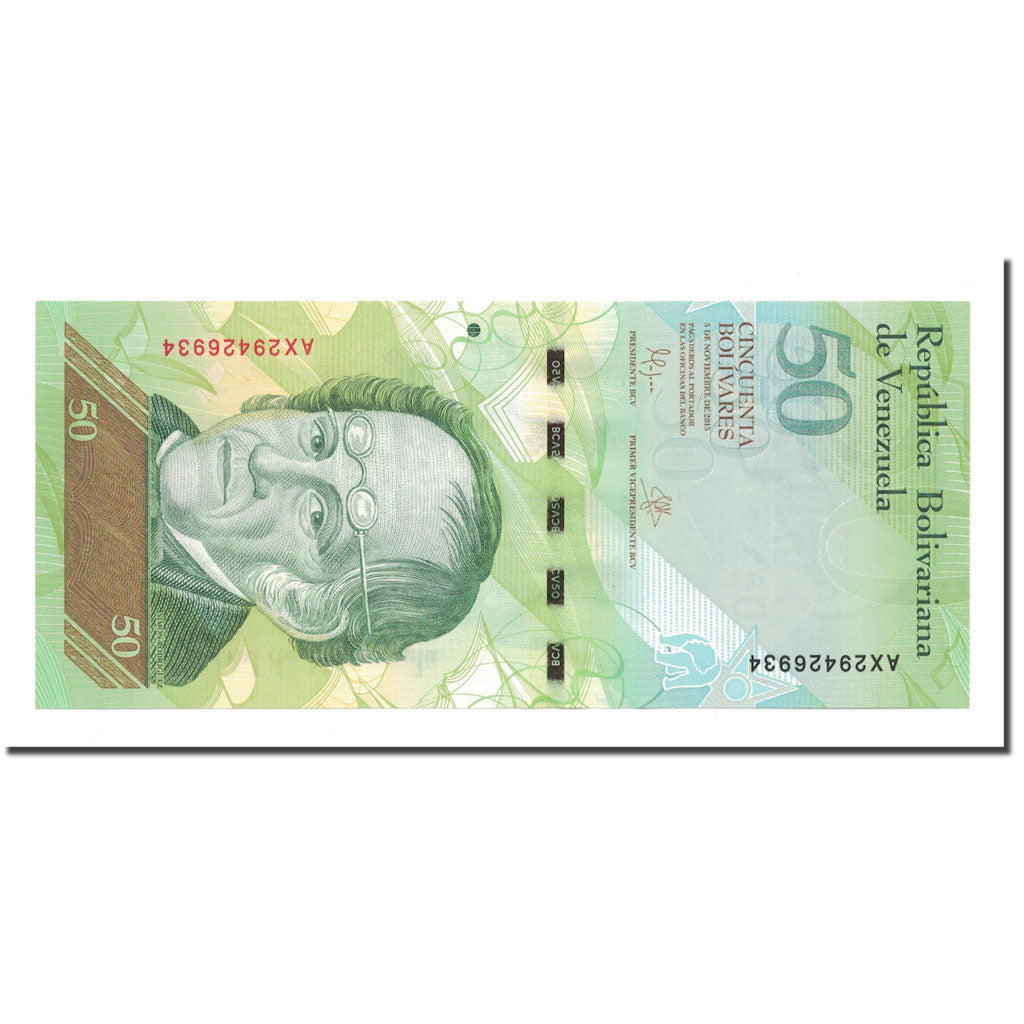 Banknote, Venezuela, 50 Bolivares, 2015, 2015-11-05, UNC(65-70)