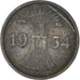 Coin, Germany, Reichspfennig, 1934