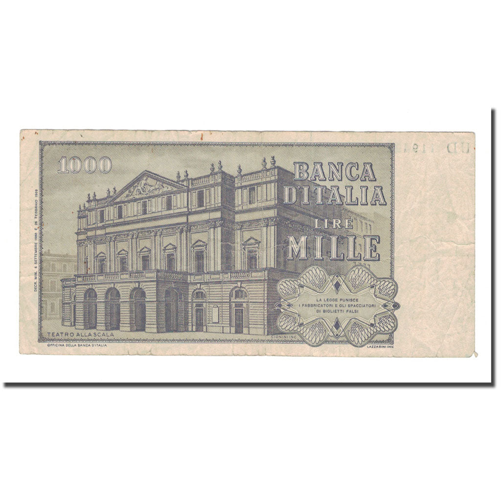 Billet, Italie, 1000 Lire, 1979, 1979-05-10, KM:101f, B+