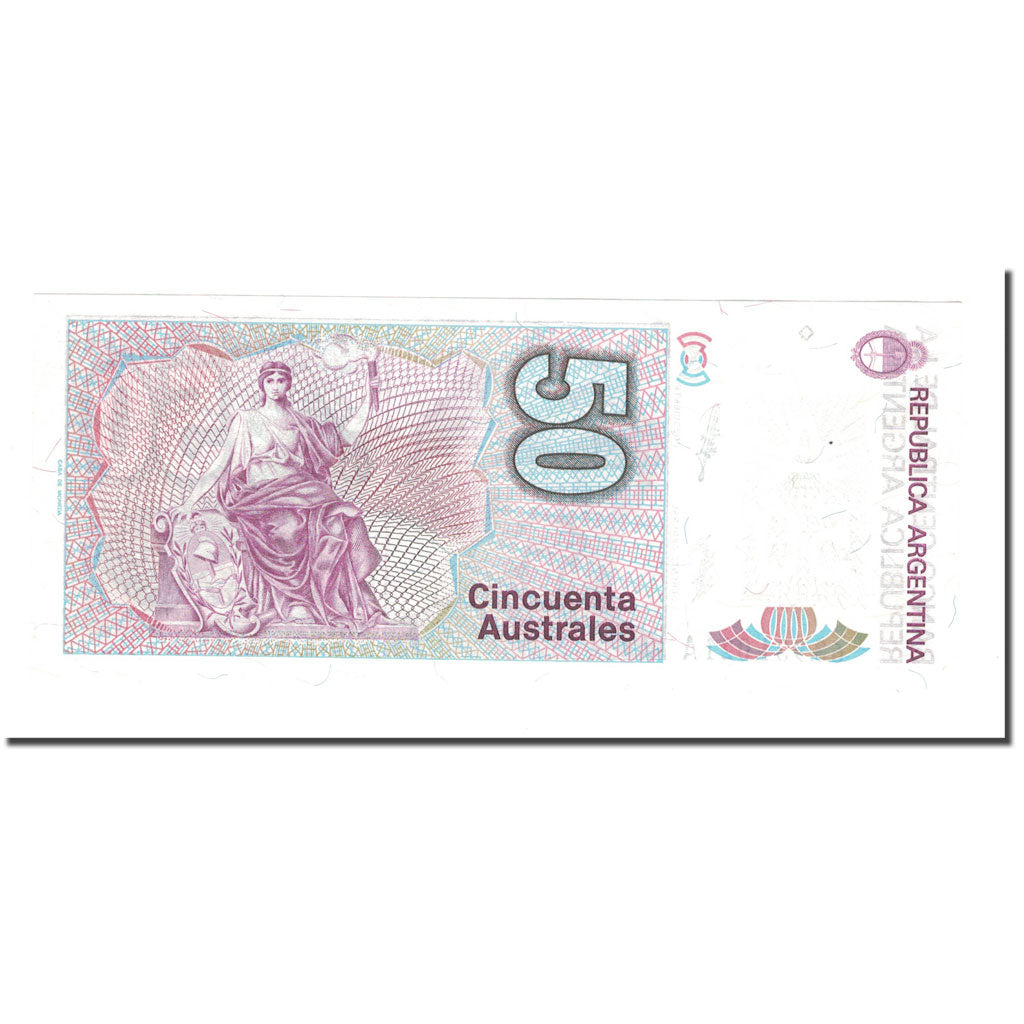 Banknote, Argentina, 50 Australes, KM:326a, UNC(63)