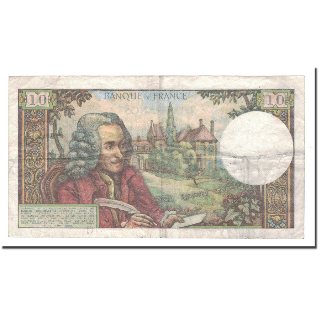 França, 10 Francs, 1967, 1967-07-06, EF(40-45), Fayette:62.27, KM:147c