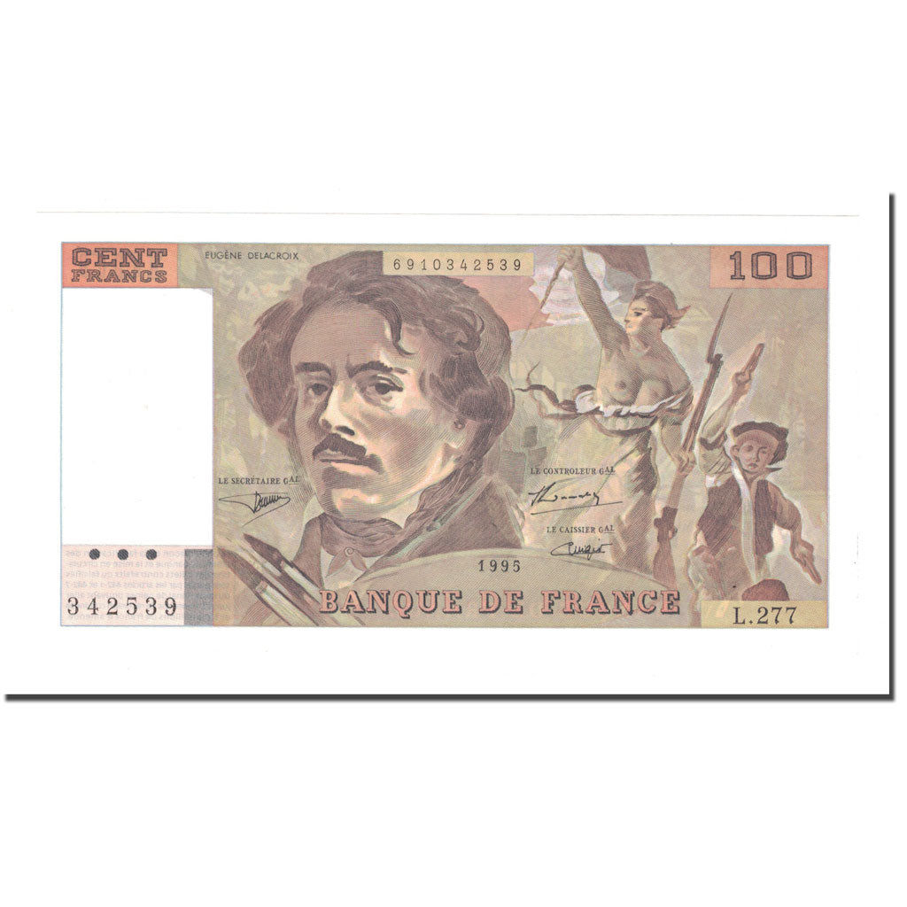France, 100 Francs, 1995, UNC(64), Fayette:69ter.2b, KM:154h