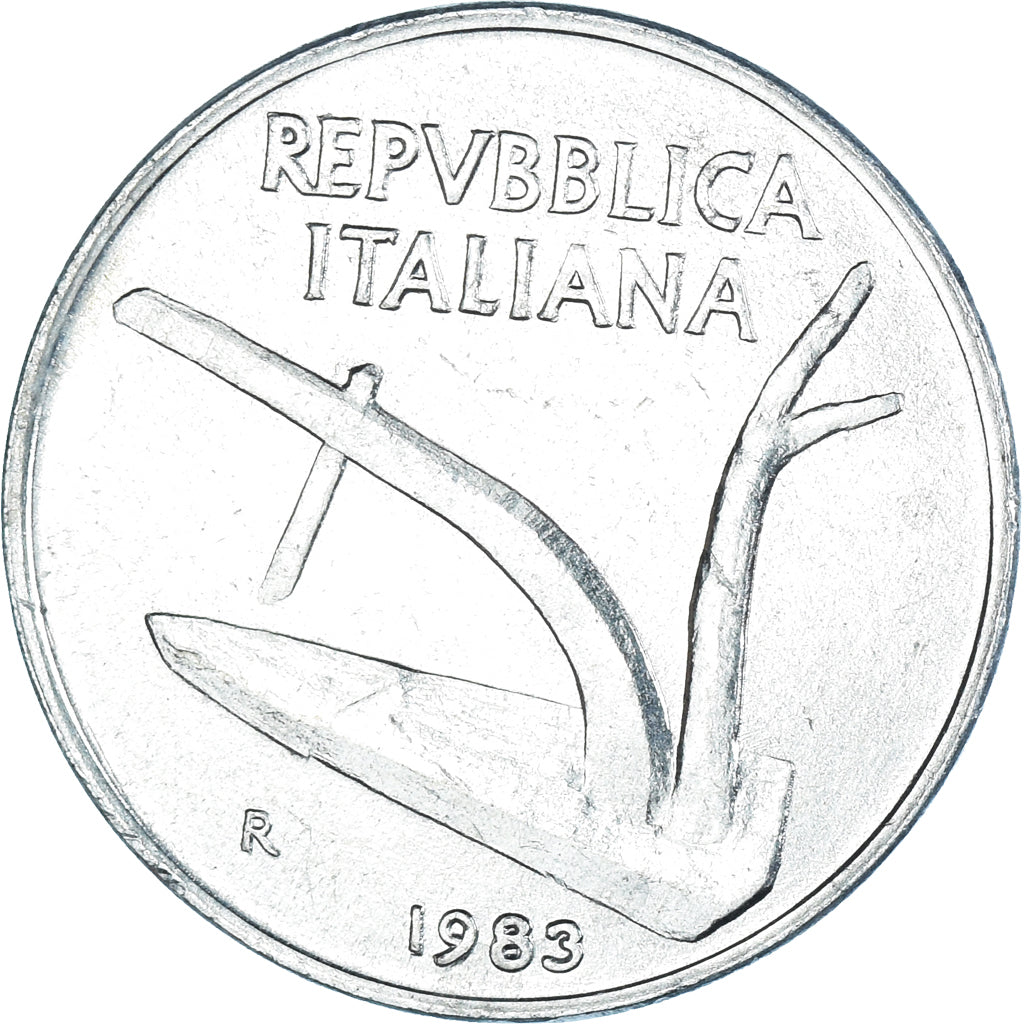 Moneda, Italia, 10 Lire, 1983