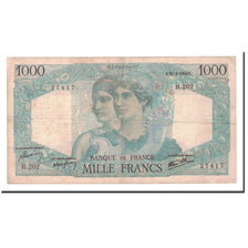 Francja, 1000 Francs, Minerve et Hercule, 1946, 1946-02-21, VF(20-25)