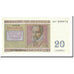 Billete, 20 Francs, 1956, Bélgica, 1956-04-03, KM:132b, MBC+