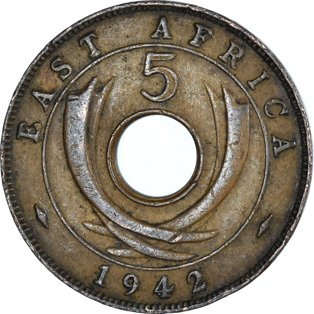 Munten, OOST AFRIKA, 5 Cents, 1942