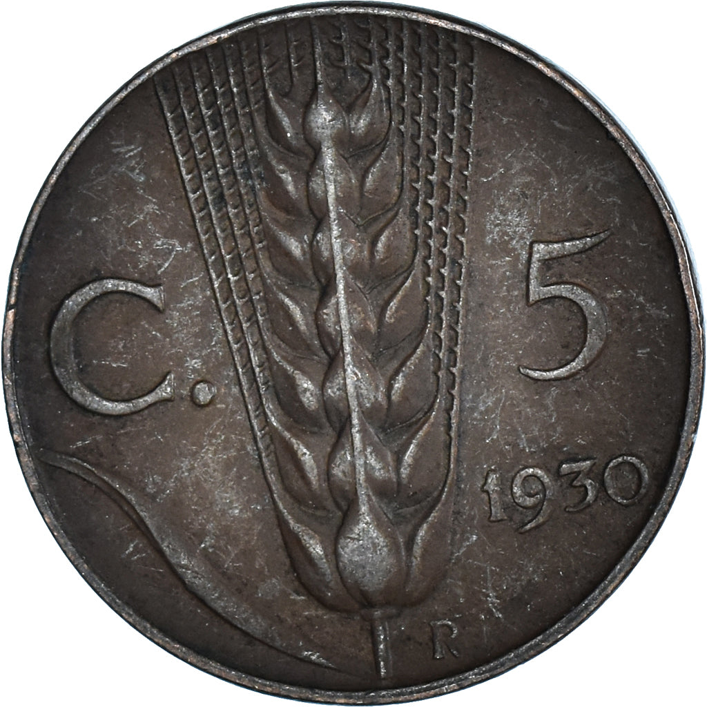 Moneta, Włochy, 5 Centesimi, 1930