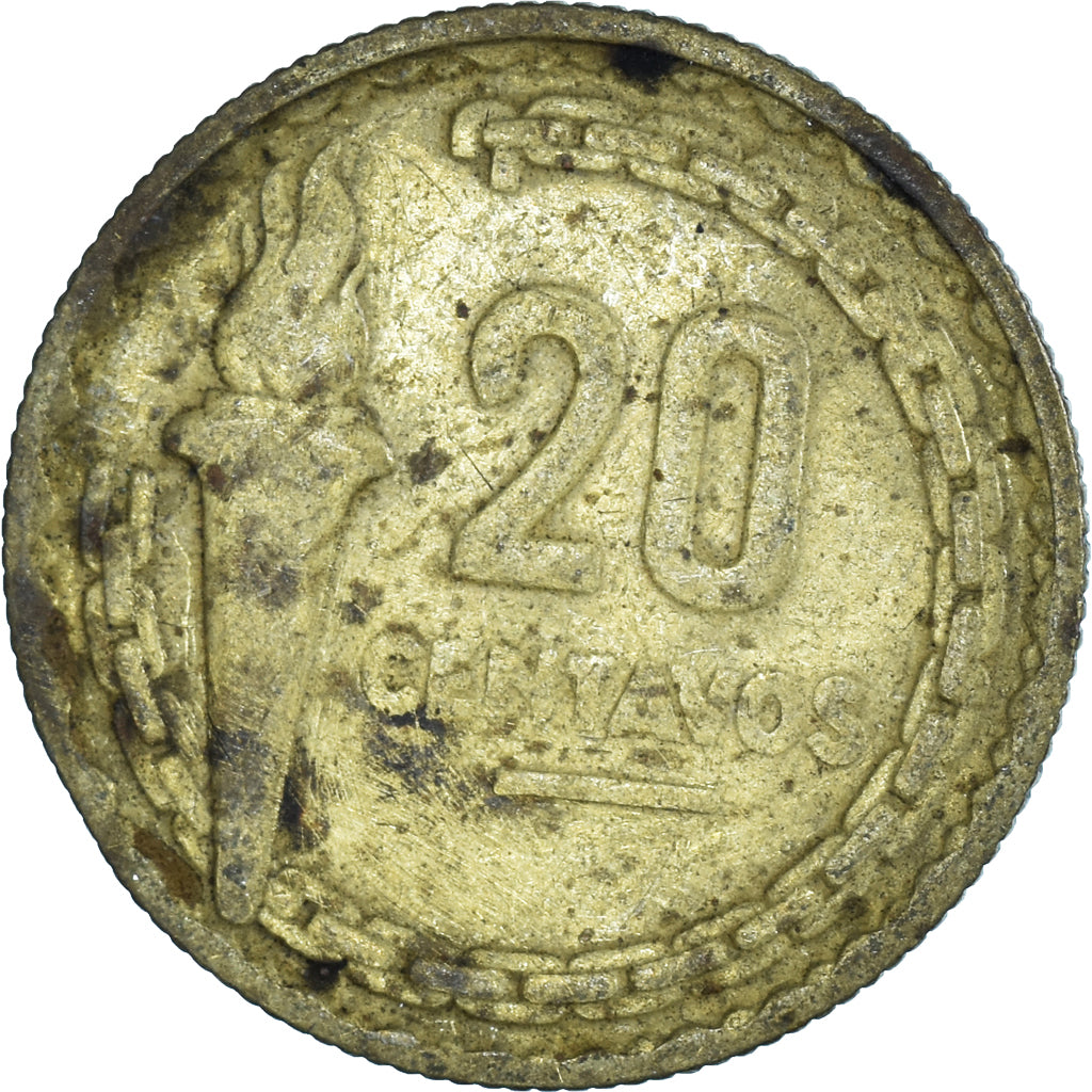 Moneda, Perú, 20 Centavos, 1954