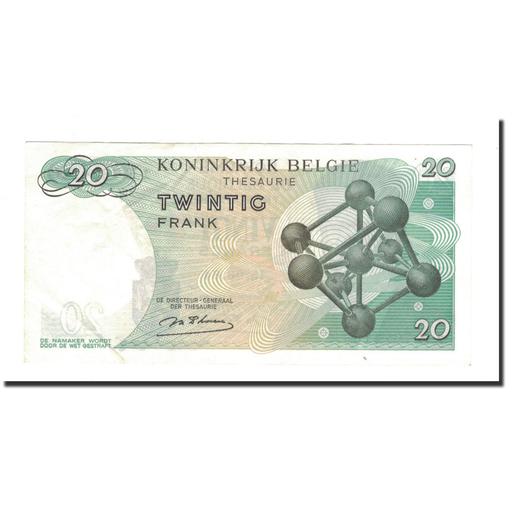 Banconote, Belgio, 20 Francs, 1964, 1964-06-15, KM:138, BB