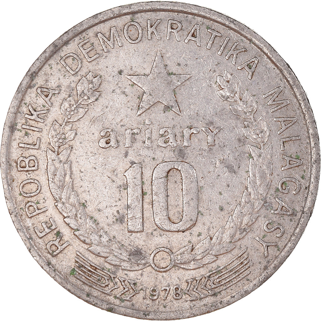 Münze, Madagascar, 10 Ariary, 1978