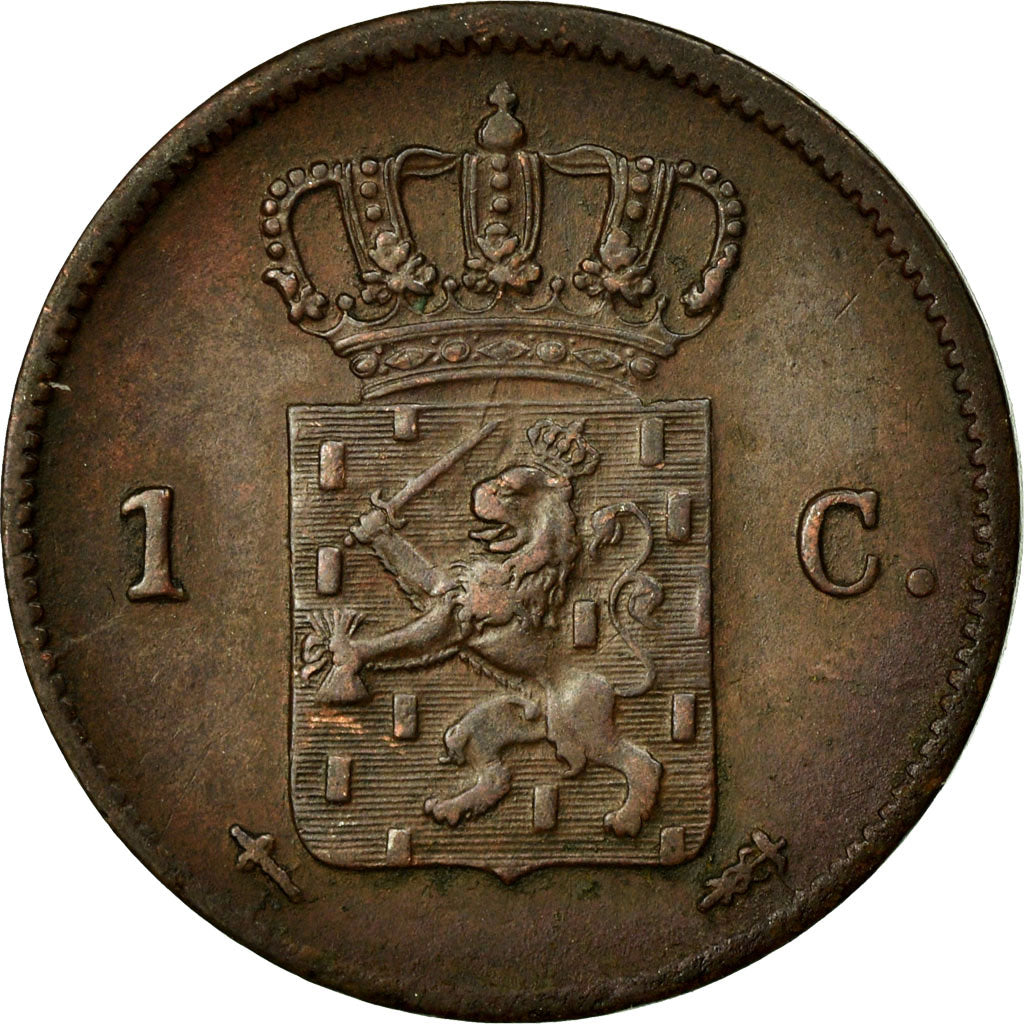 Münze, Niederlande, William III, Cent, 1863, SS, Kupfer, KM:100