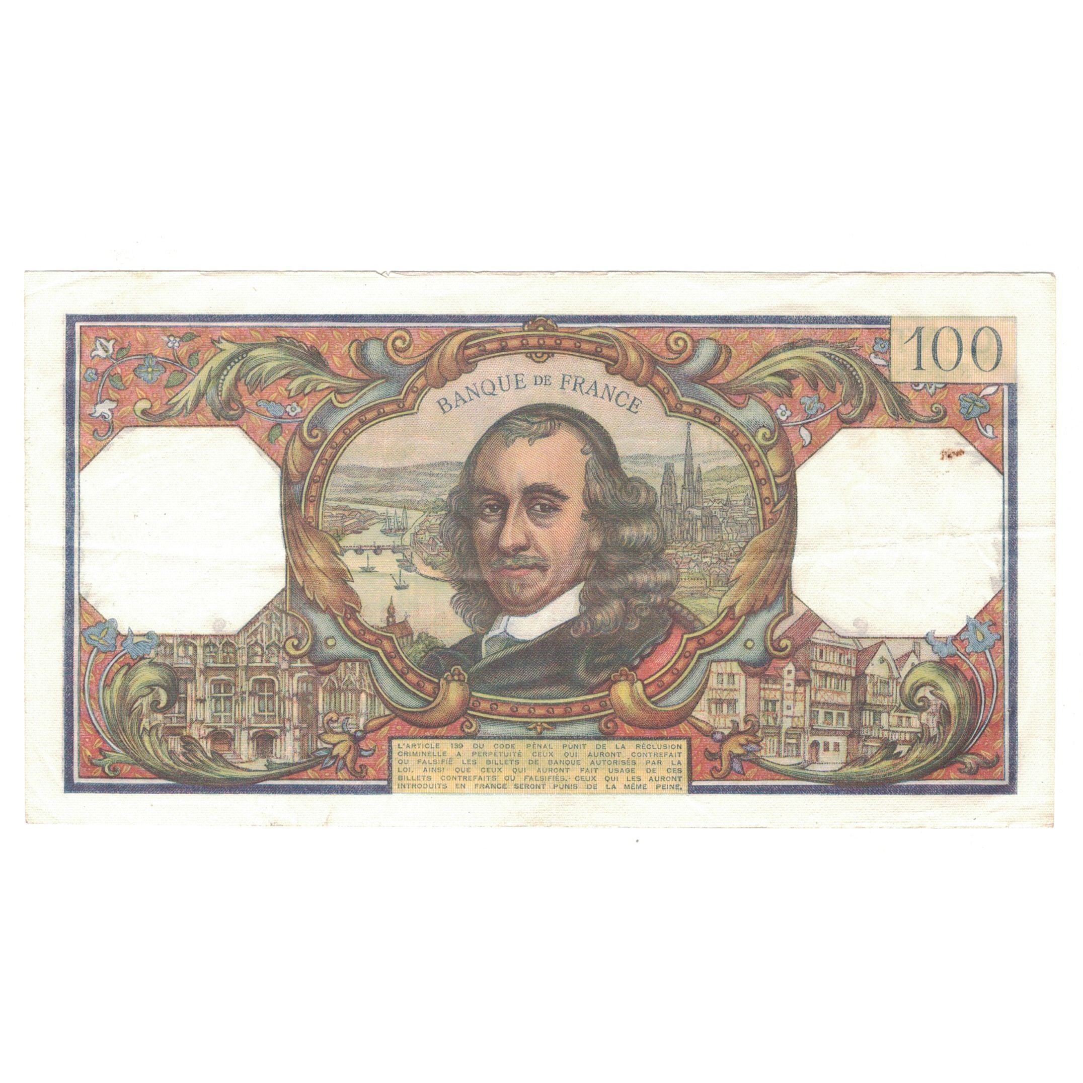 France, 100 Francs, Corneille, 1964, 1964-09-03, TTB+, Fayette:65.3, KM:149a
