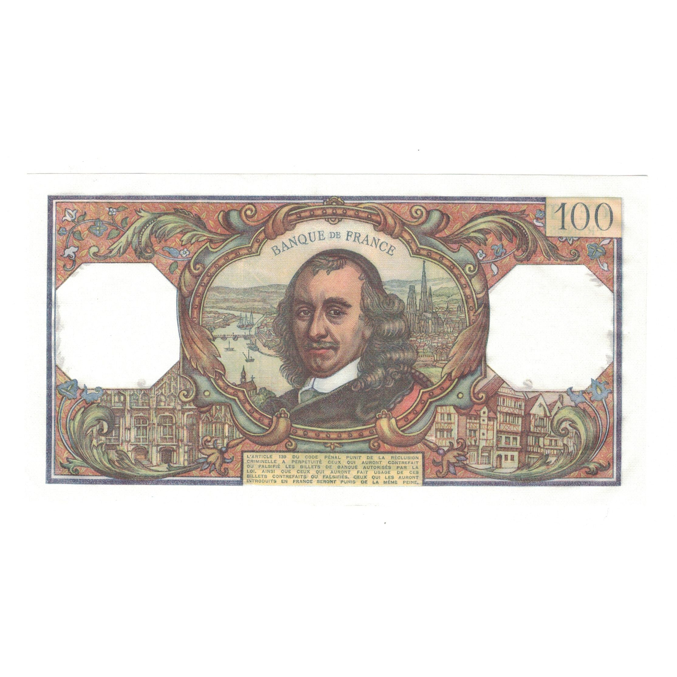 France, 100 Francs, Corneille, 1975, 1975-05-15, AU(50-53), Fayette:65.49