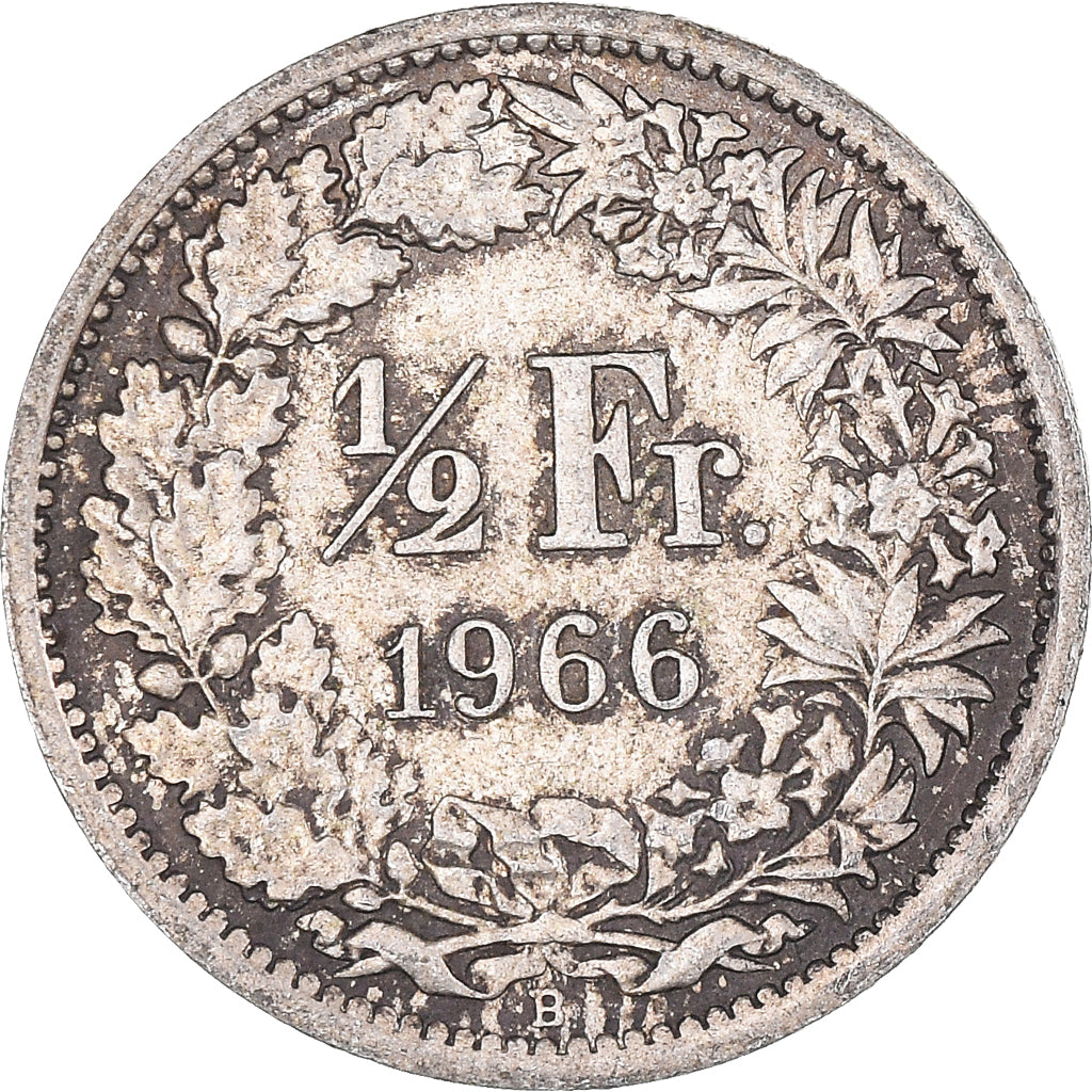 Moeda, Suíça, 1/2 Franc, 1966