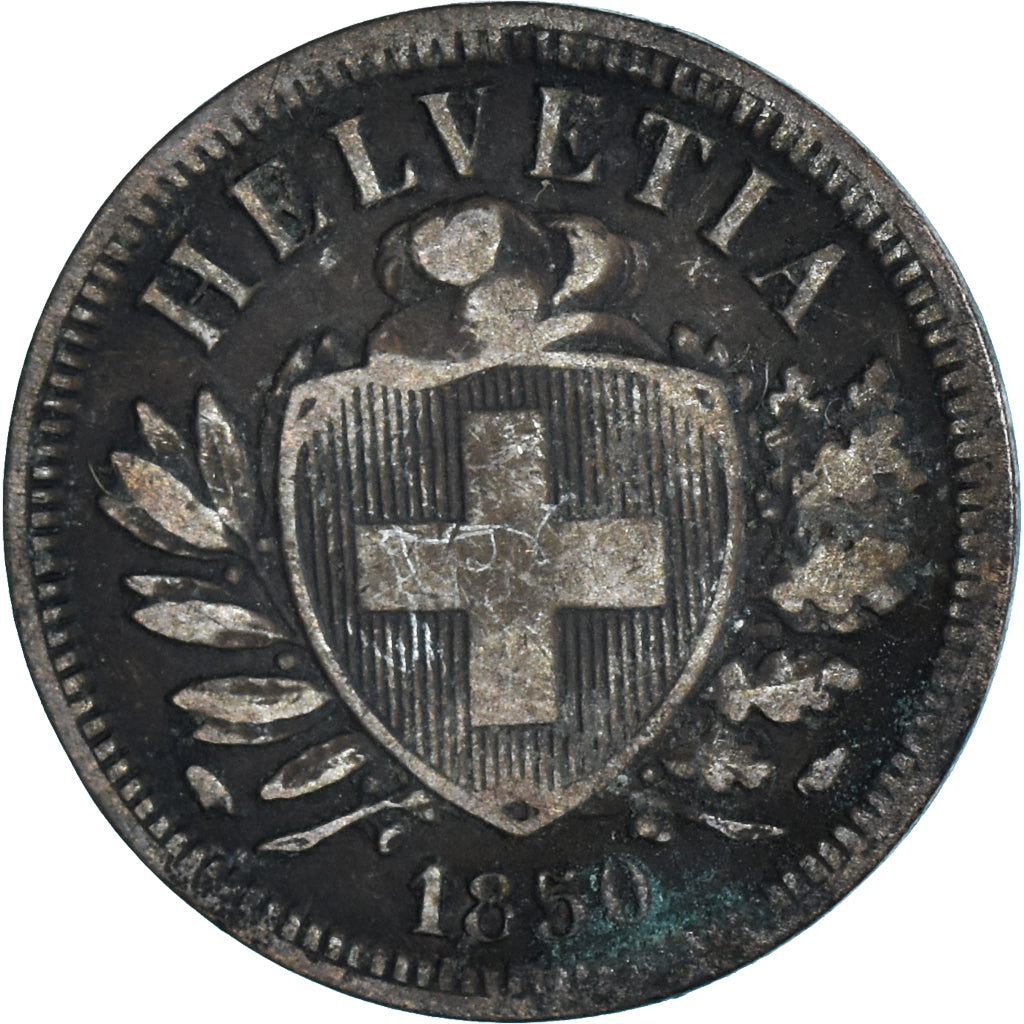 Moneta, Svizzera, 2 Rappen, 1850