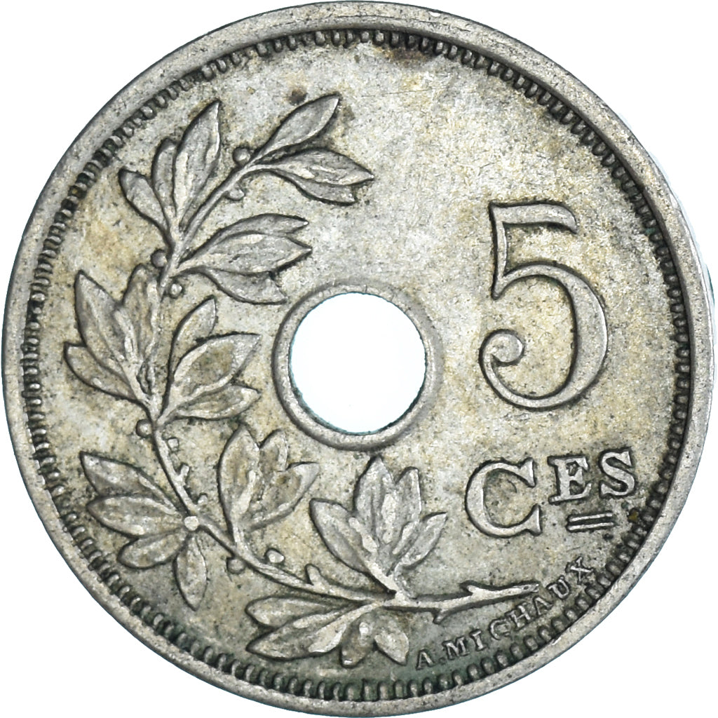 Moeda, Bélgica, 5 Centimes, 1902