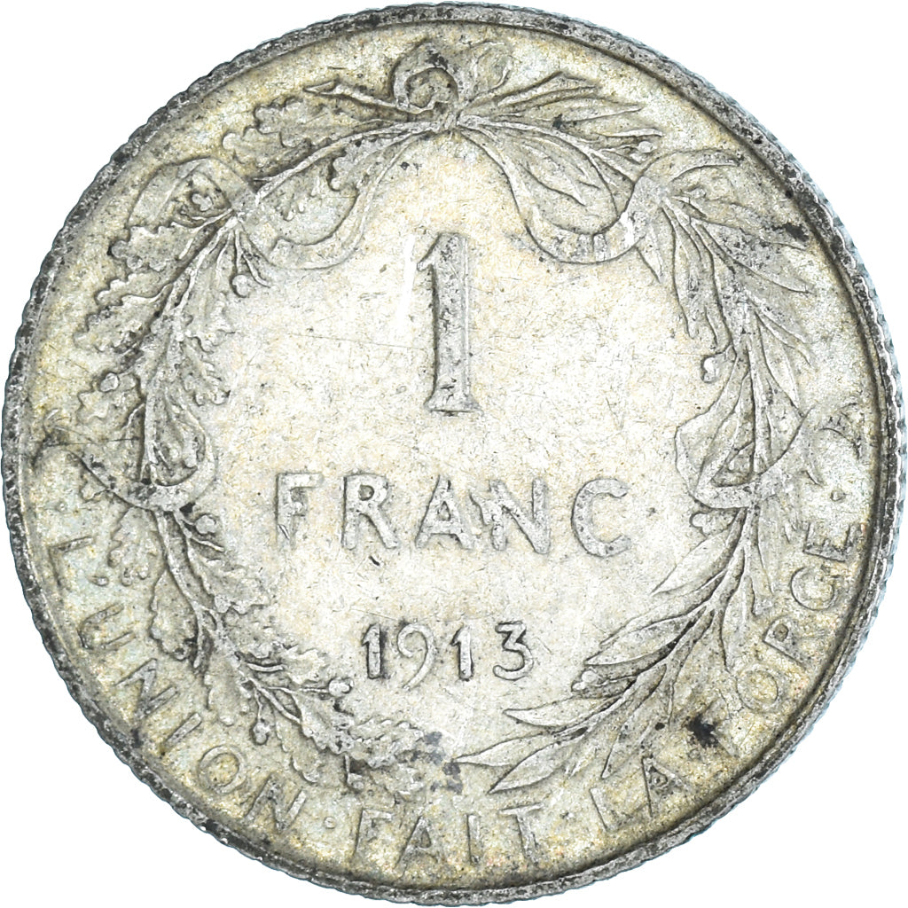 Moeda, Bélgica, Franc, 1913