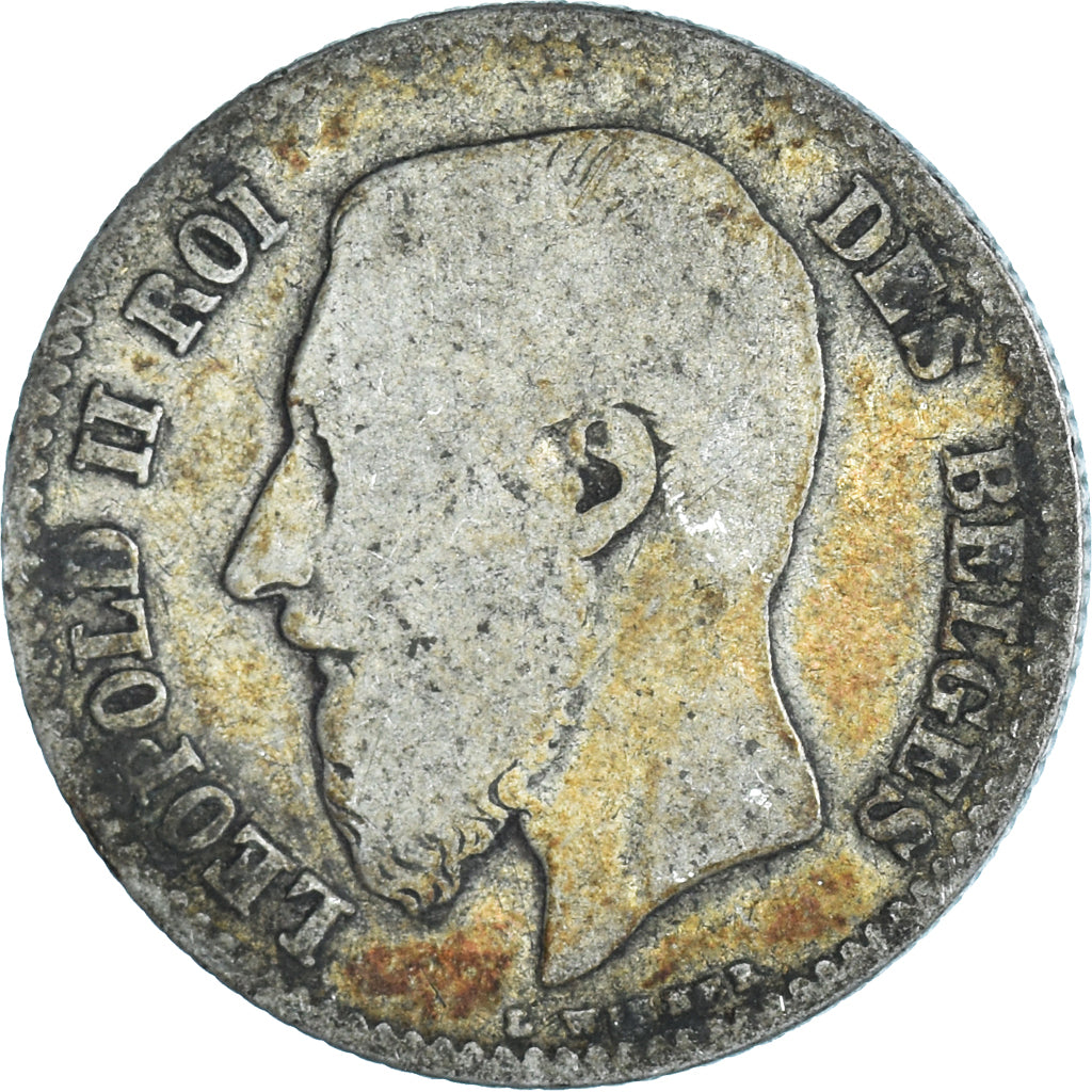Monnaie, Belgique, Franc, 1867