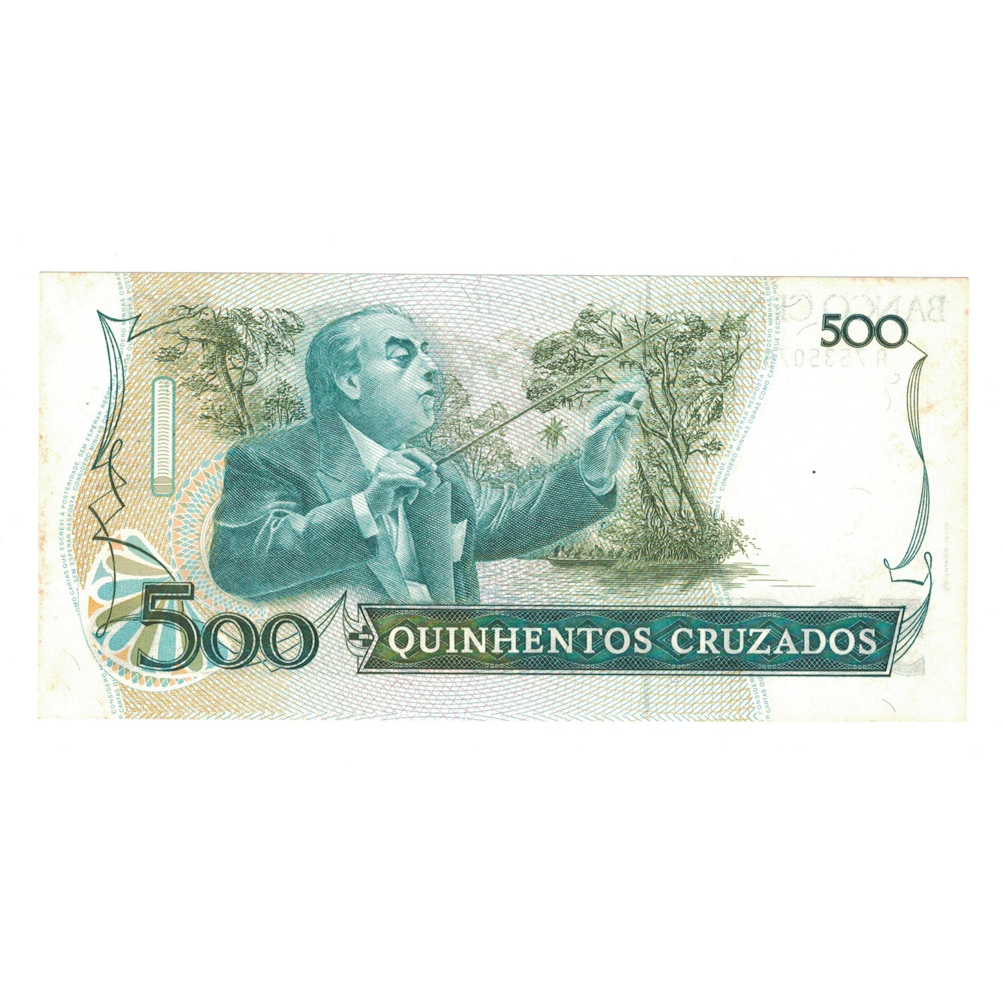 Billete, 500 Cruzados, Brasil, KM:212d, EBC+