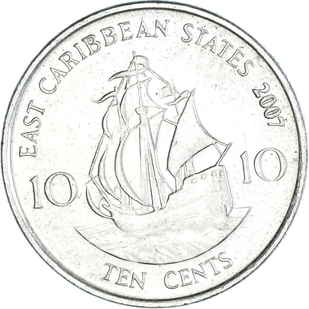 Moneta, Stati dei Caraibi Orientali, 10 Cents, 2007