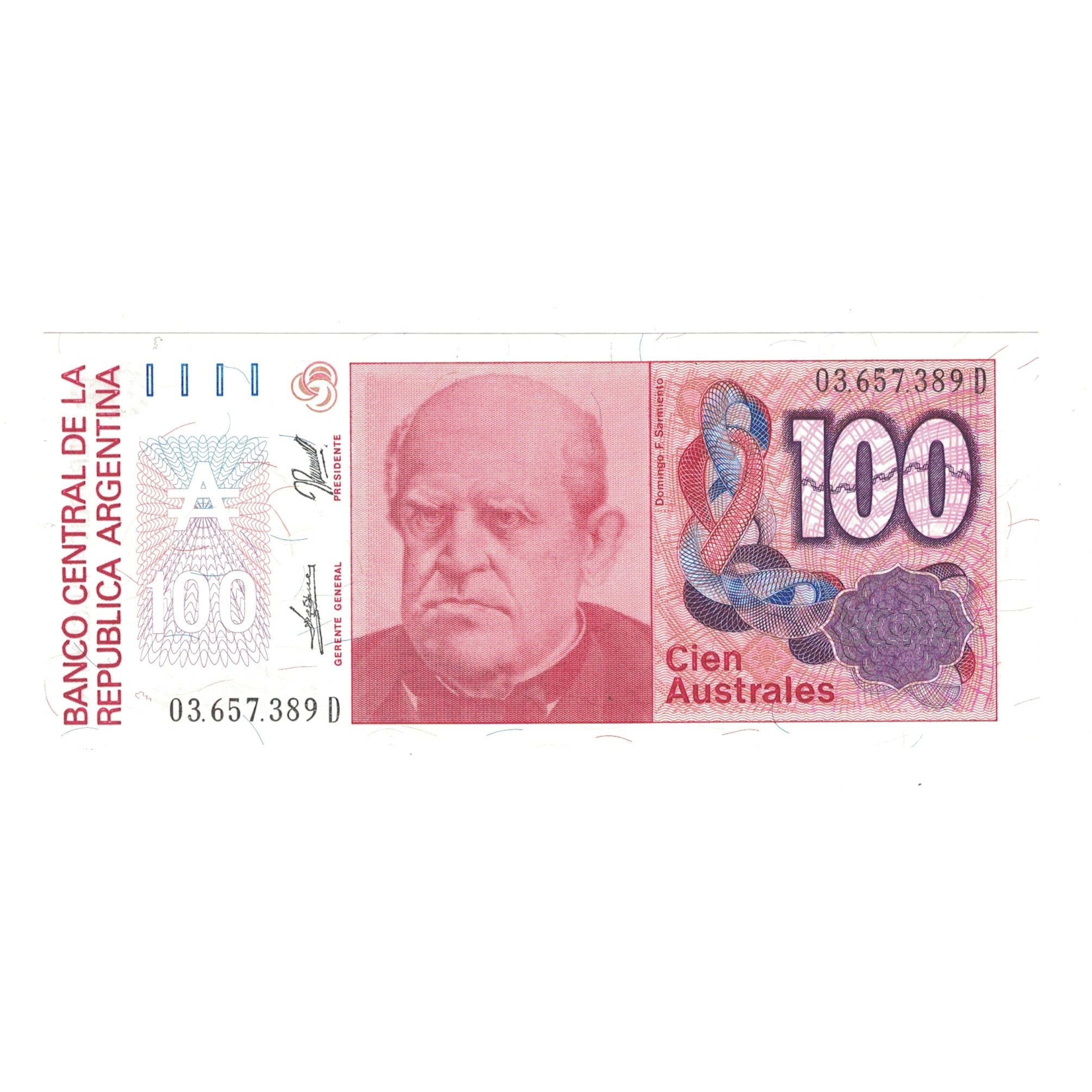 Banconote, Argentina, 100 Australes, KM:327c, FDS