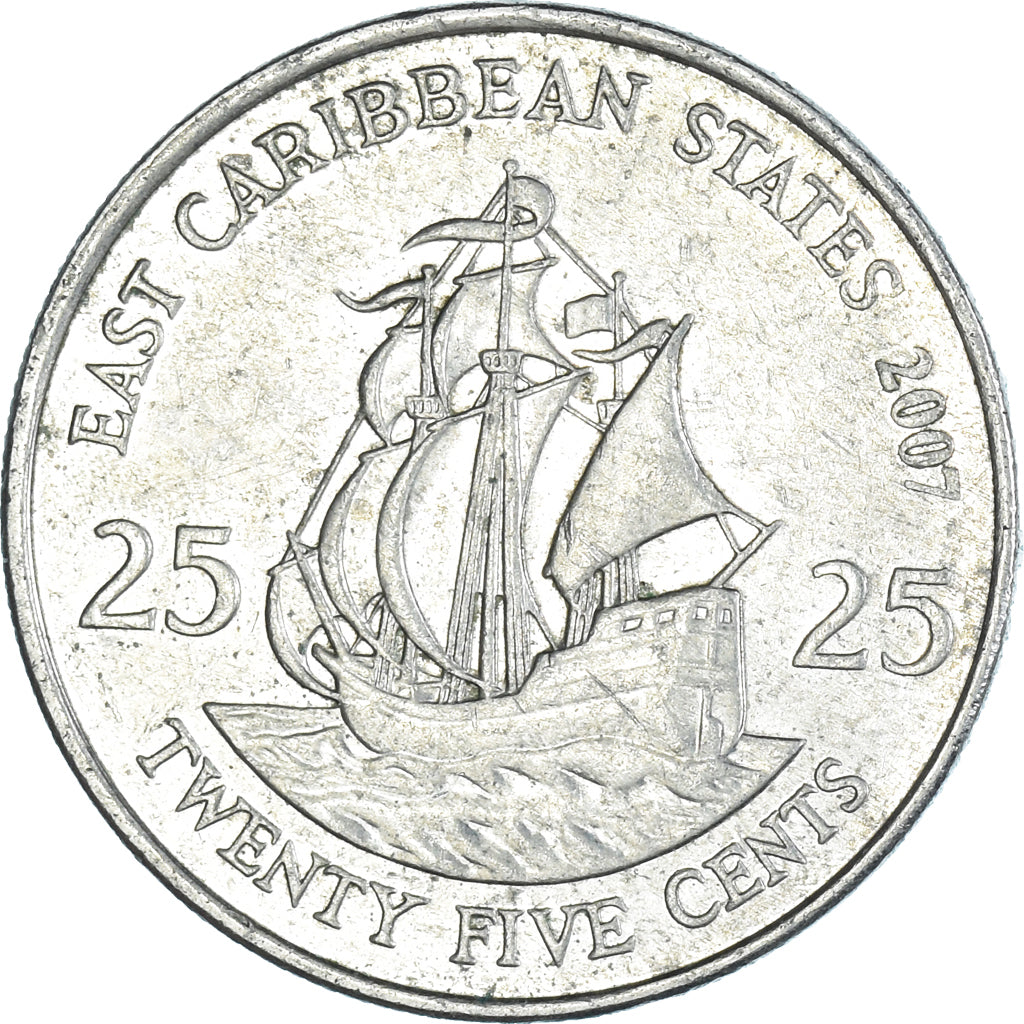 Münze, Osten Karibik Staaten, 25 Cents, 2007